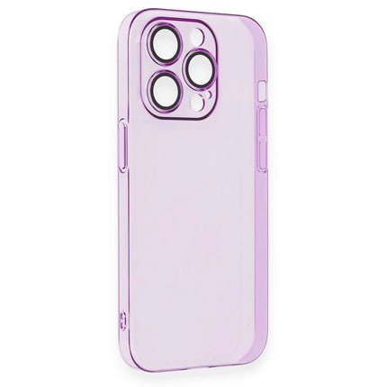 iPhone 14 Pro Max Armada Lensli Kapak Kılıf - Mor 5