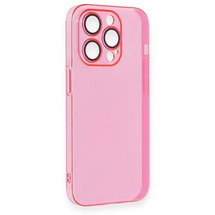 iPhone 14 Pro Max Armada Lensli Kapak Kılıf - Pembe 5