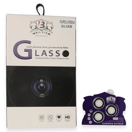 iPhone 14 Pro Max Bilvis Titan Kamera Lens - Gümüş
