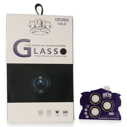 iPhone 14 Pro Max Bilvis Titan Kamera Lens - Gold