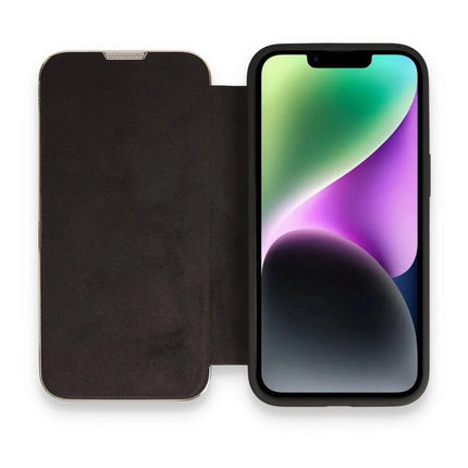 iPhone 14 Pro Max Dolpin Kapaklı Kılıf - Siyah