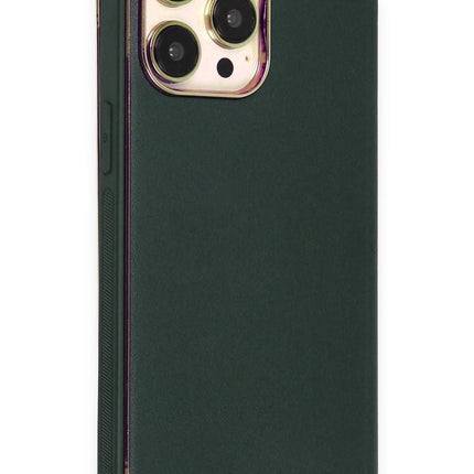 iPhone 14 Pro Max Dolpin Kapaklı Kılıf - Koyu Yeşil 4