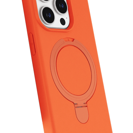 iPhone 14 Pro Max Regal Magsafe Standlı Kapak Kılıf - Turuncu 2