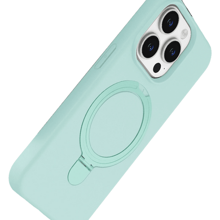 iPhone 14 Pro Max Regal Magsafe Standlı Kapak Kılıf - Su Yeşili 3