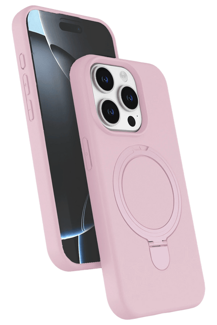 iPhone 14 Pro Max Regal Magsafe Standlı Kapak Kılıf - Açık Pembe