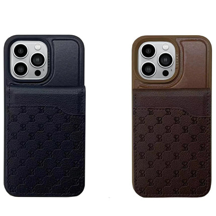 iPhone 14 Pro Max Timothy Cüzdanlı Standlı Kapak Kılıf - Kahverengi 2