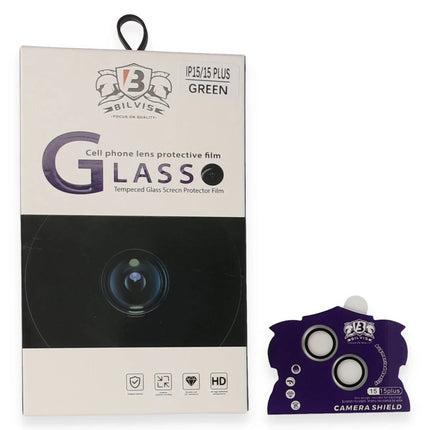 iPhone 15 Bilvis Titan Kamera Lens - Yeşil