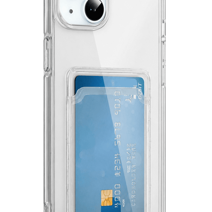 iPhone 15 Kart Şeffaf Silikon Kılıf