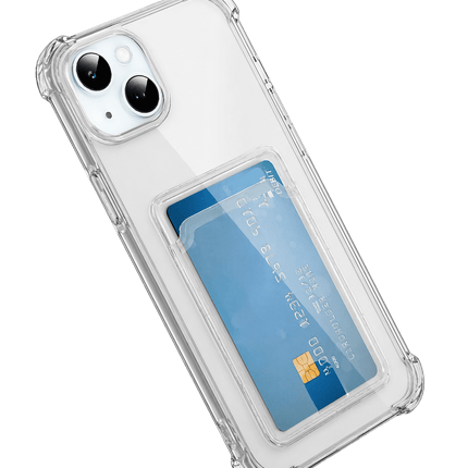 iPhone 15 Kart Şeffaf Silikon Kılıf 3
