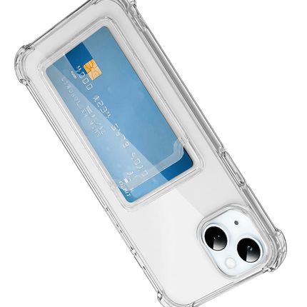iPhone 15 Kart Şeffaf Silikon Kılıf 2