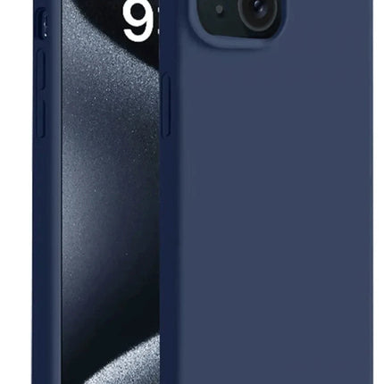iPhone 15 Plus First Silikon Kılıf - Lacivert
