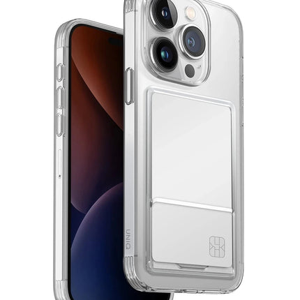 iPhone 15 Pro Air Fender Kartvizitli Kapak Kılıf - Şeffaf