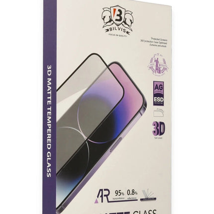 iPhone 15 Pro Bilvis 3D Mat Cam Ekran Koruyucu