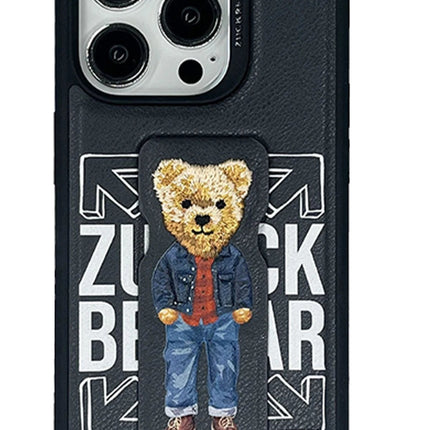 iPhone 15 Pro Claude Standlı Kapak Kılıf - Siyah