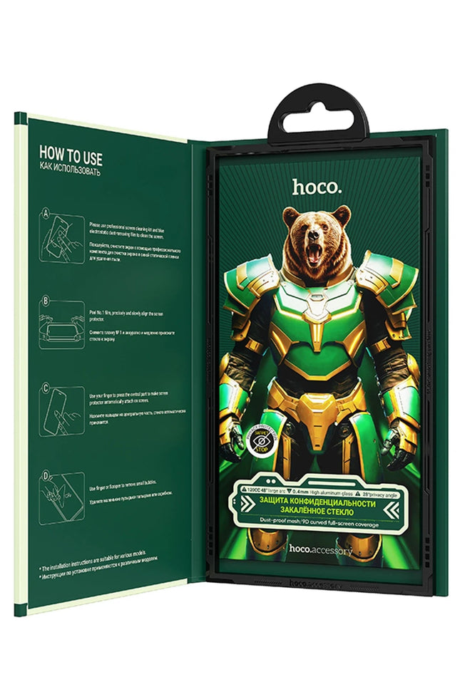 iPhone 15 Pro Max Bear Shield Hayalet Cam Ekran Koruyucu