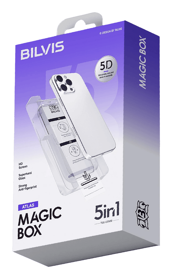 iPhone 15 Pro Max Bilvis 5in1 3D Magic Cam Ekran Koruyucu