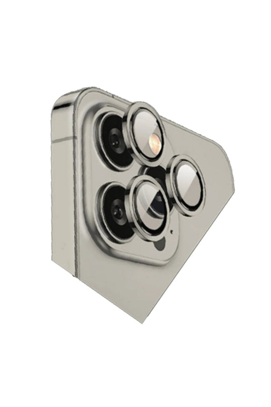 iPhone 15 Pro Max Bilvis Titan Kamera Lens - Titanyum Gri