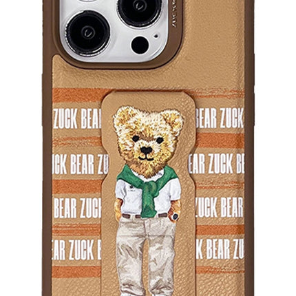 iPhone 15 Pro Max Claude Standlı Kapak Kılıf - Kahverengi