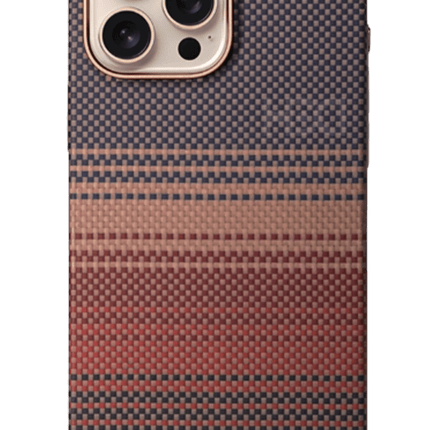 iPhone 15 Pro Max HBC-377 Kevlar Slim Magsafe Kapak Kılıf - Gün Batımı 2
