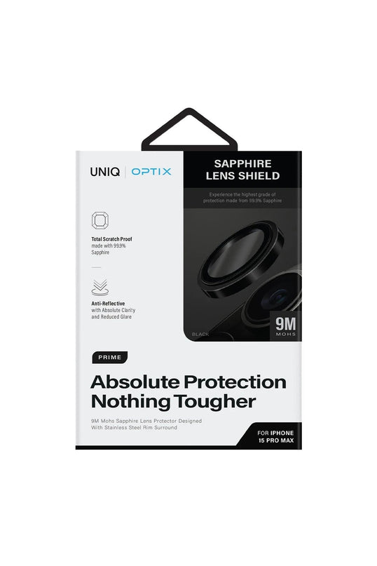 iPhone 15 Pro Max Optix Prime Çelik Çerçeveli Sapphire Kamera Lens Koruyucu 2