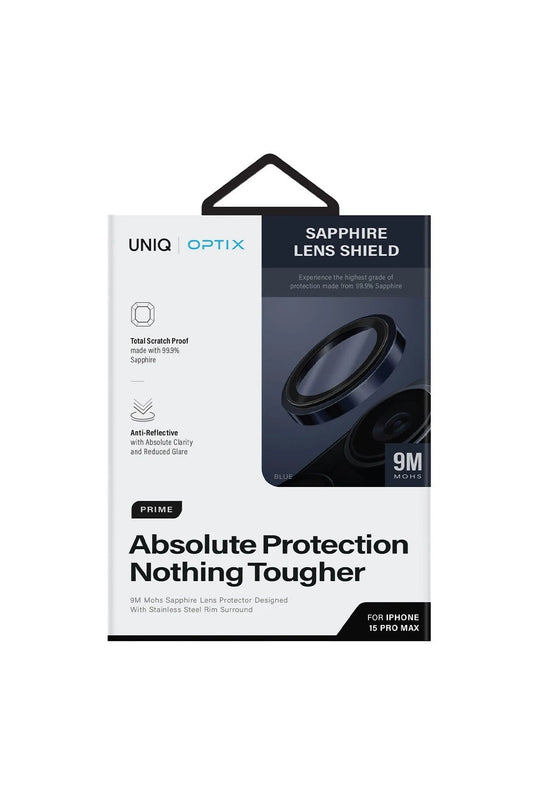 iPhone 15 Pro Max Optix Prime Çelik Çerçeveli Sapphire Kamera Lens Koruyucu 2