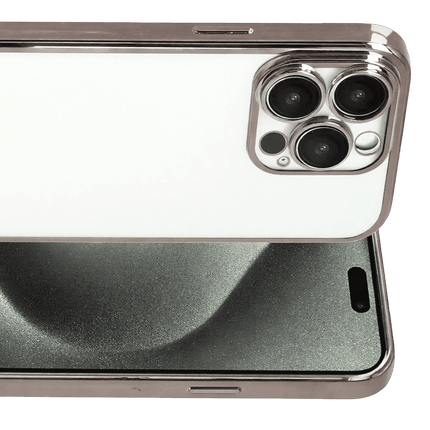 iPhone 15 Pro Max Razer Lensli Silikon Kılıf - Titan Gri 2