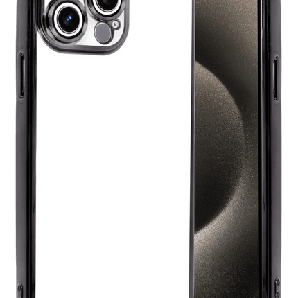 iPhone 15 Pro Max Razer Lensli Silikon Kılıf - Siyah