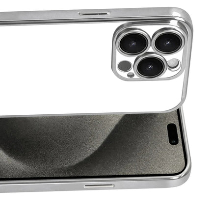 iPhone 15 Pro Max Razer Lensli Silikon Kılıf - Gümüş 2