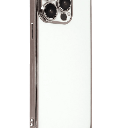 iPhone 15 Pro Max Razer Lensli Silikon Kılıf - Titan Gri 3
