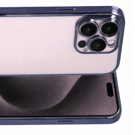 iPhone 15 Pro Max Razer Lensli Silikon Kılıf - Lacivert 2