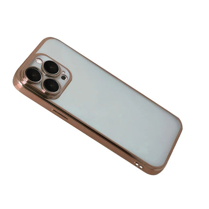 iPhone 15 Pro Max Razer Lensli Silikon Kılıf - Çöl Titanyum 4