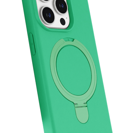 iPhone 15 Pro Max Regal Magsafe Standlı Kapak Kılıf - Yeşil 2
