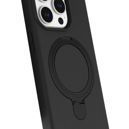 iPhone 15 Pro Max Regal Magsafe Standlı Kapak Kılıf - Siyah 2