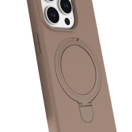 iPhone 15 Pro Max Regal Magsafe Standlı Kapak Kılıf - Çöl Titanyum 2