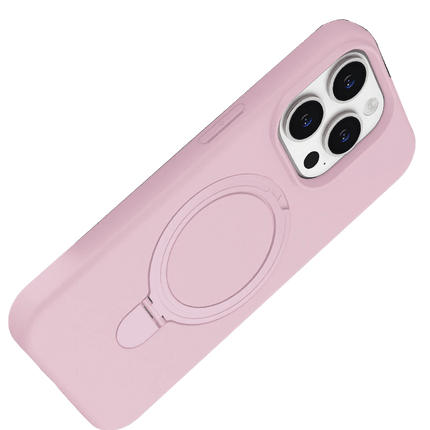 iPhone 15 Pro Max Regal Magsafe Standlı Kapak Kılıf - Açık Pembe 3