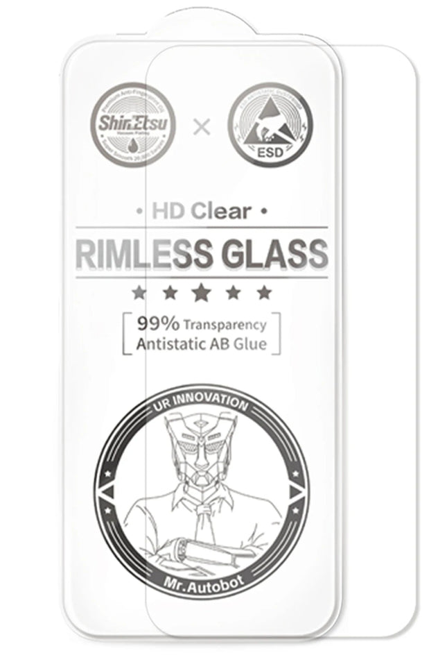 iPhone 15 Pro Max Rimless Entire Clear Cam Ekran Koruyucu 2