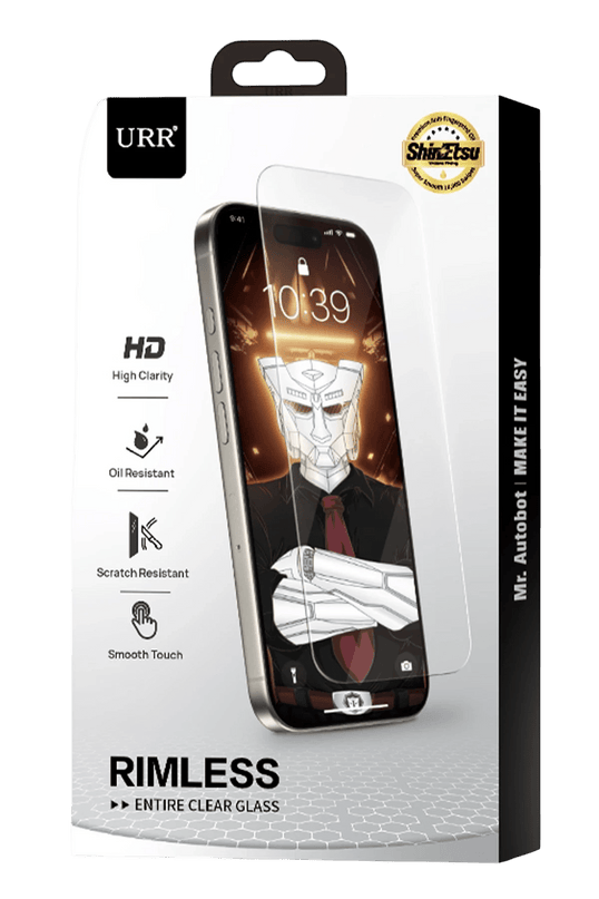 iPhone 15 Pro Max Rimless Entire Clear Cam Ekran Koruyucu