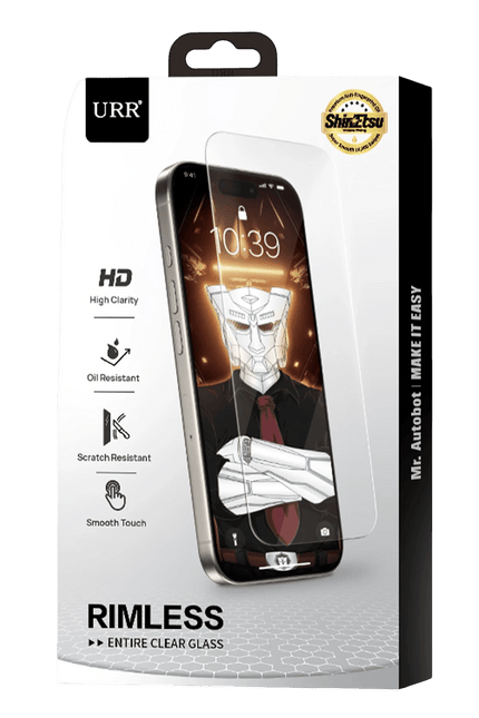 iPhone 15 Pro Max Rimless Entire Clear Cam Ekran Koruyucu