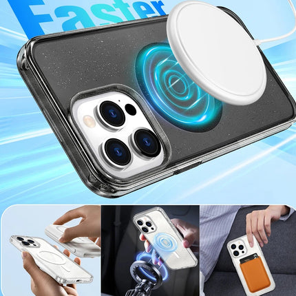 iPhone 15 Pro Max Star Magsafe Kapak Kılıf - Şeffaf 3