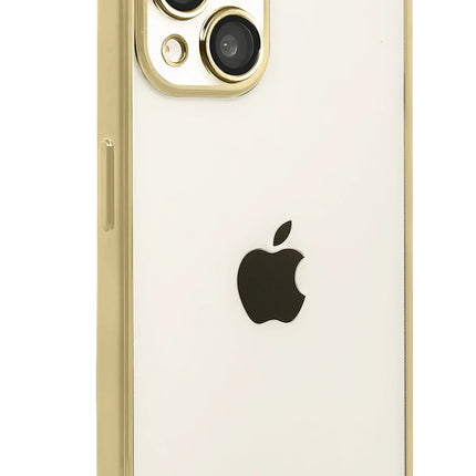 iPhone 15 Razer Lensli Silikon Kılıf - Gold 2