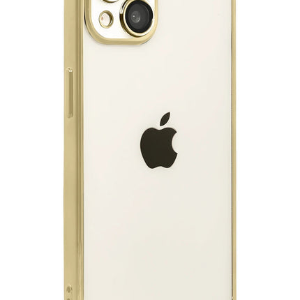 iPhone 15 Razer Lensli Silikon Kılıf - Gold