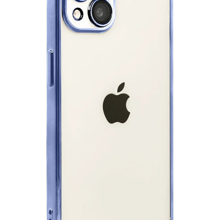 iPhone 15 Razer Lensli Silikon Kılıf - Açık Mavi
