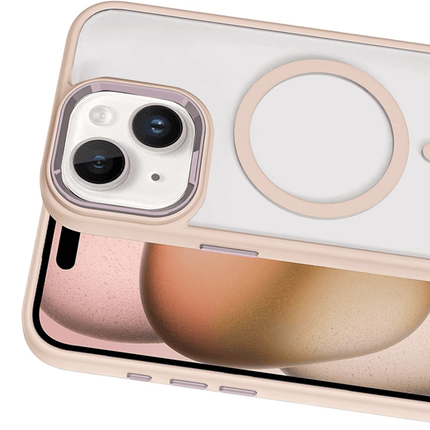iPhone 15 Terea Magsafe Kapak Kılıf - Pembe 2