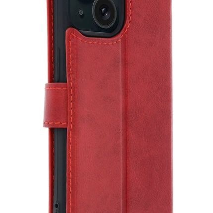 iPhone 15 Trend S Plus Kapaklı Kılıf - Kırmızı 2