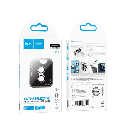 iPhone 16 3D Metal Frame Kamera Lens - Pembe 7