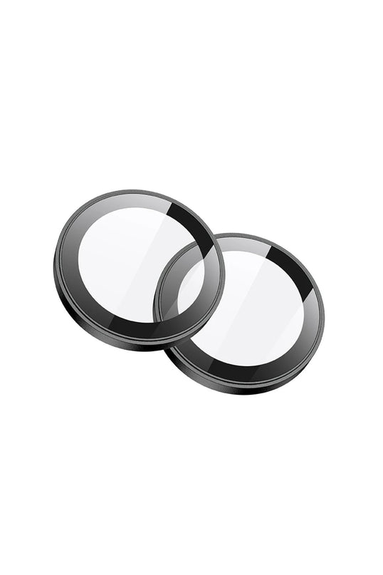 iPhone 16 3D Metal Frame Kamera Lens - Pembe 4