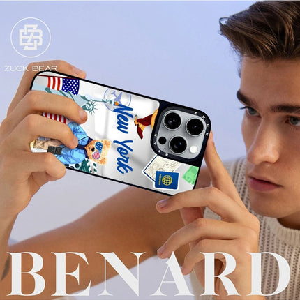 iPhone 16 Benard Mirror Magsafe Kapak Kılıf - Kırmızı 4