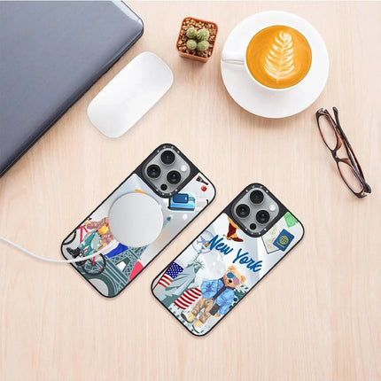 iPhone 16 Benard Mirror Magsafe Kapak Kılıf - Açık Gri 2 3