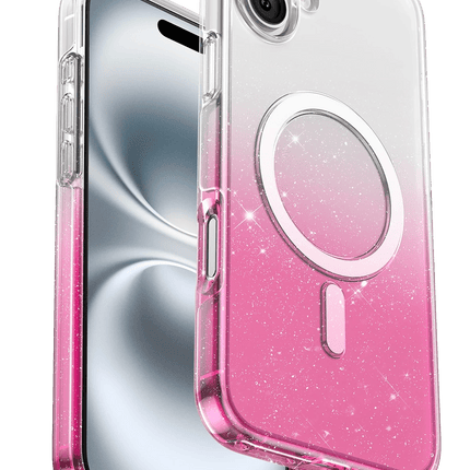 iPhone 16 Lillian Simli Magsafe Kılıf - Pembe