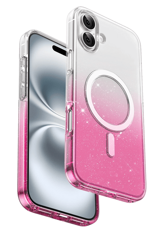 iPhone 16 Lillian Simli Magsafe Kılıf - Pembe
